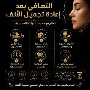 التعافي بعد إعادة تجميل الأنف