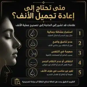 متى تحتاج إلى تصحيح عملية الأنف؟