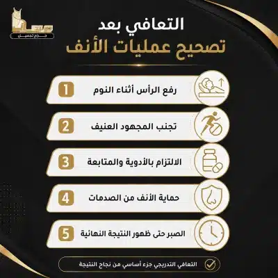 الشهور التالية بعد تصحيح عمليات الأنف