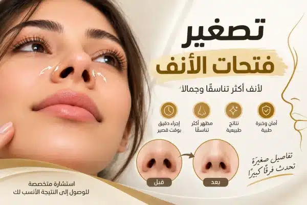 You are currently viewing تصغير فتحات الأنف| العملية والنتائج والتكلفة